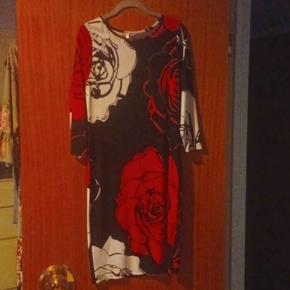 Auditions red,white and black dress
